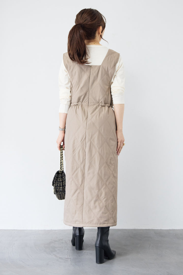 キルティングジャンパースカート