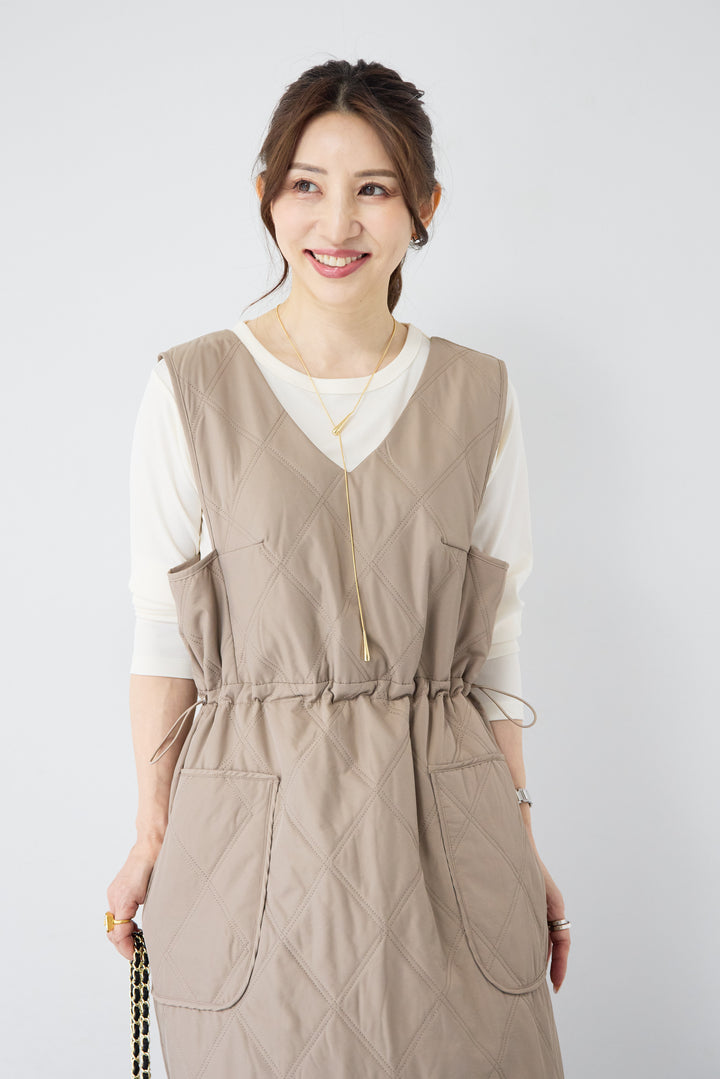 キルティングジャンパースカート