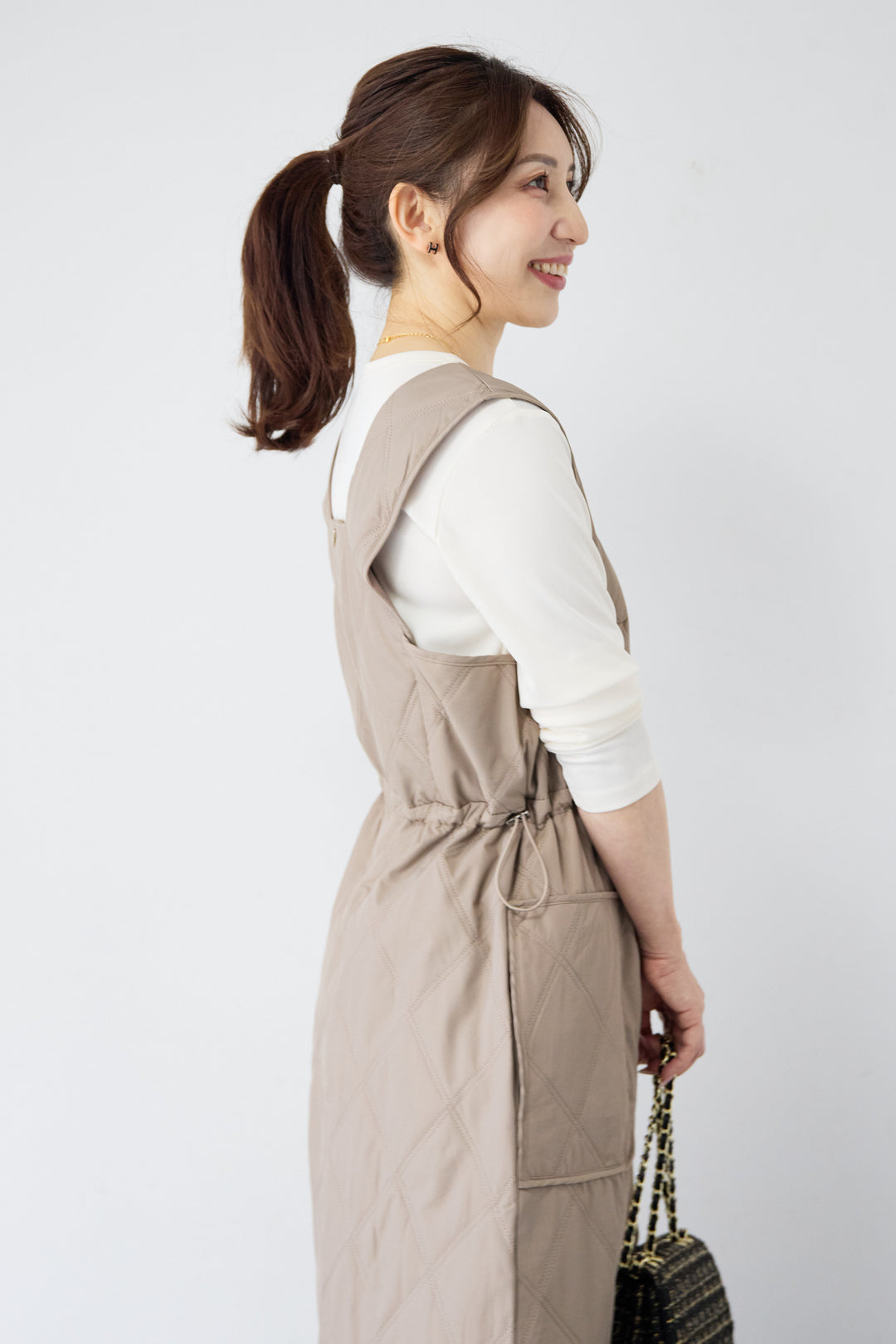 キルティングジャンパースカート