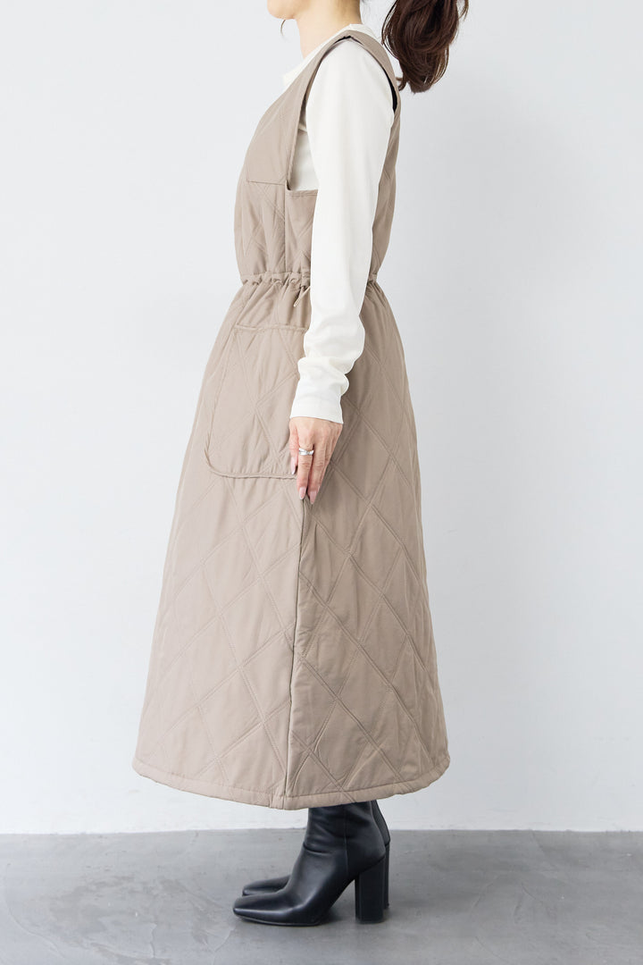 キルティングジャンパースカート