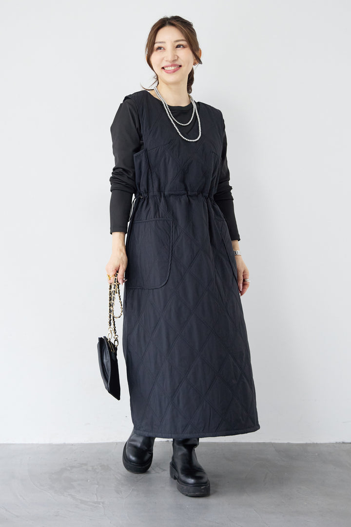 キルティングジャンパースカート