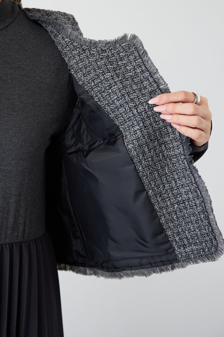 クラシカルベスト×ロングプリーツワンピースセット