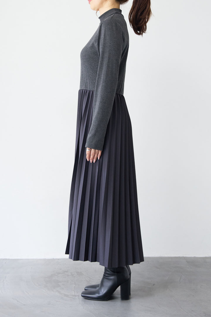 クラシカルベスト×ロングプリーツワンピースセット