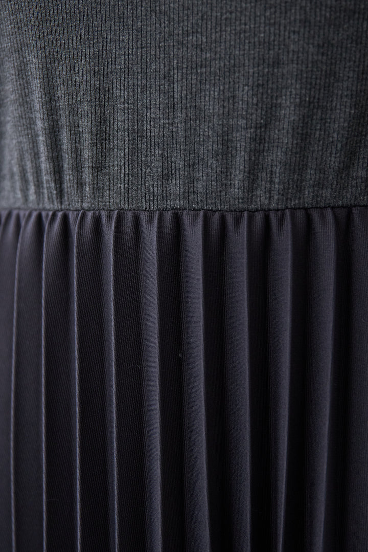 クラシカルベスト×ロングプリーツワンピースセット