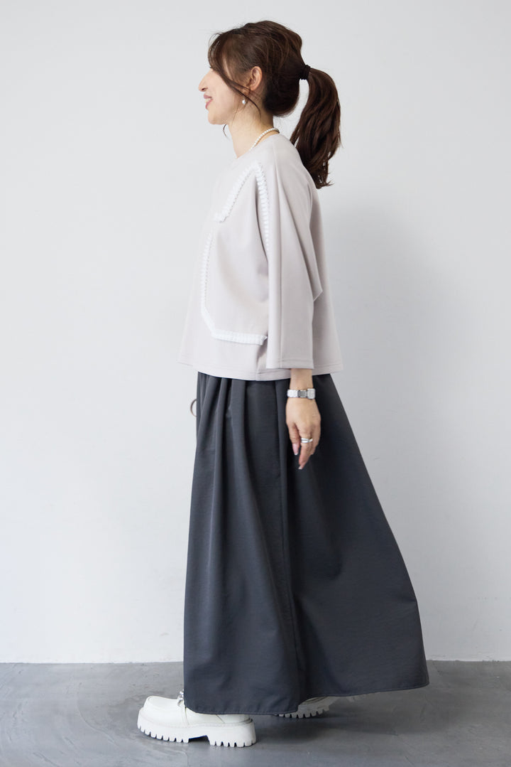 ハートデザインダンボールプルオーバー