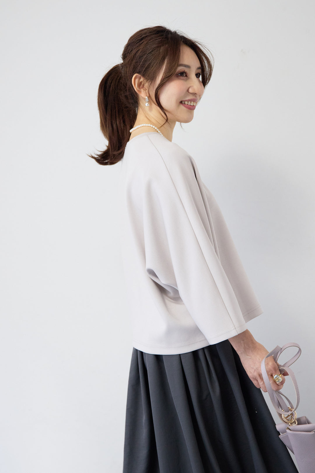 ハートデザインダンボールプルオーバー