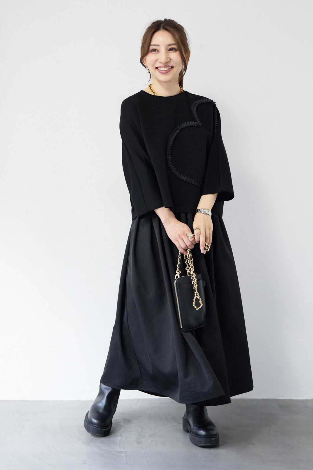 ハートデザインダンボールプルオーバー