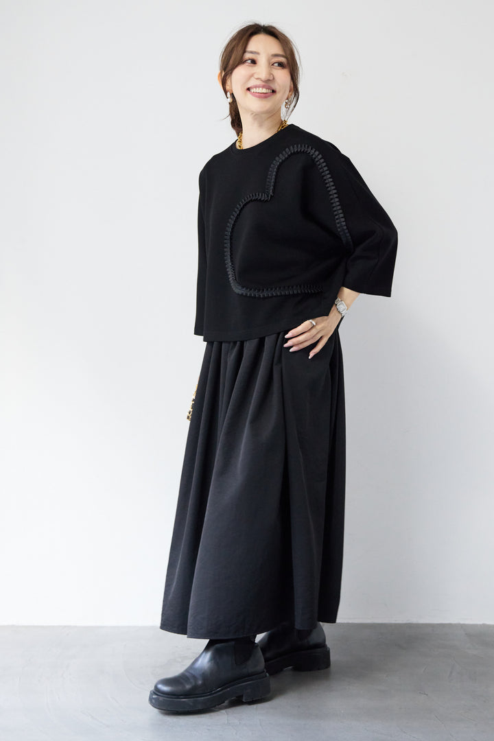 ハートデザインダンボールプルオーバー