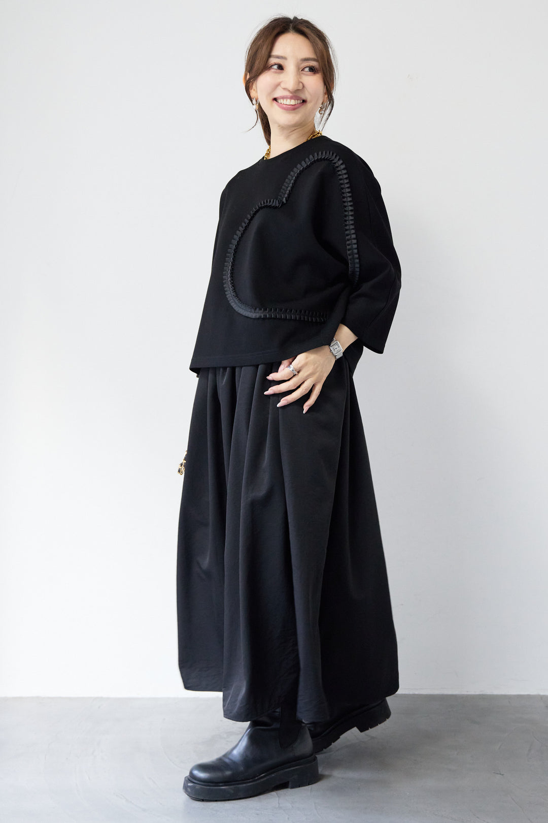 ハートデザインダンボールプルオーバー