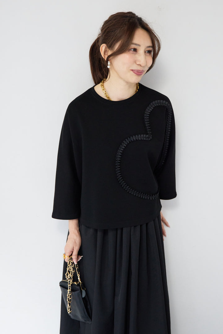 ハートデザインダンボールプルオーバー