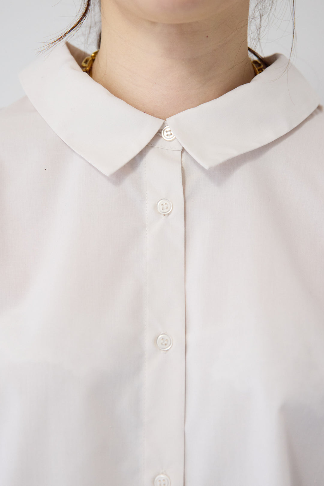 レースアップボリューム袖ブラウス