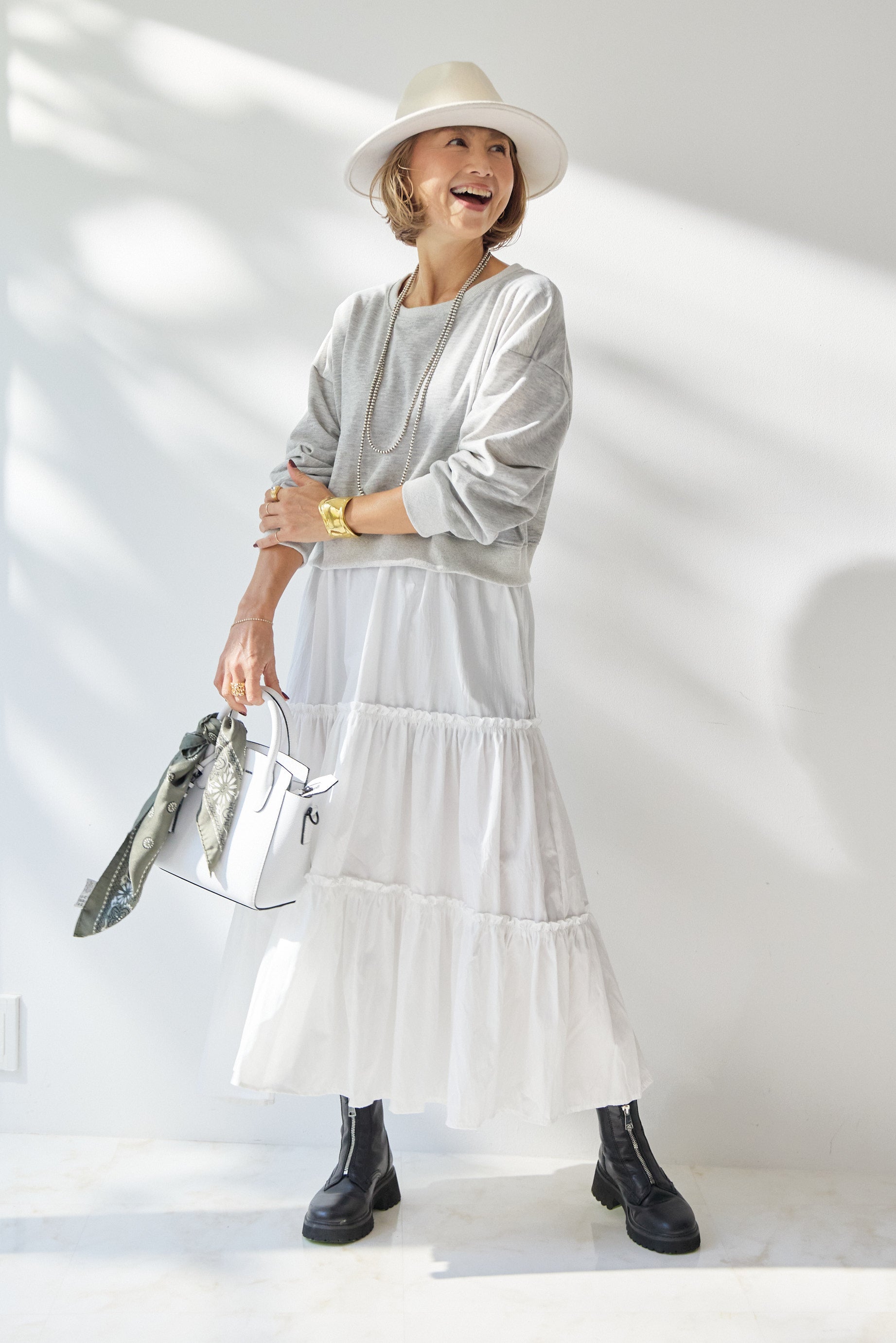 スウェットドッキングティアードワンピース – plusotoha