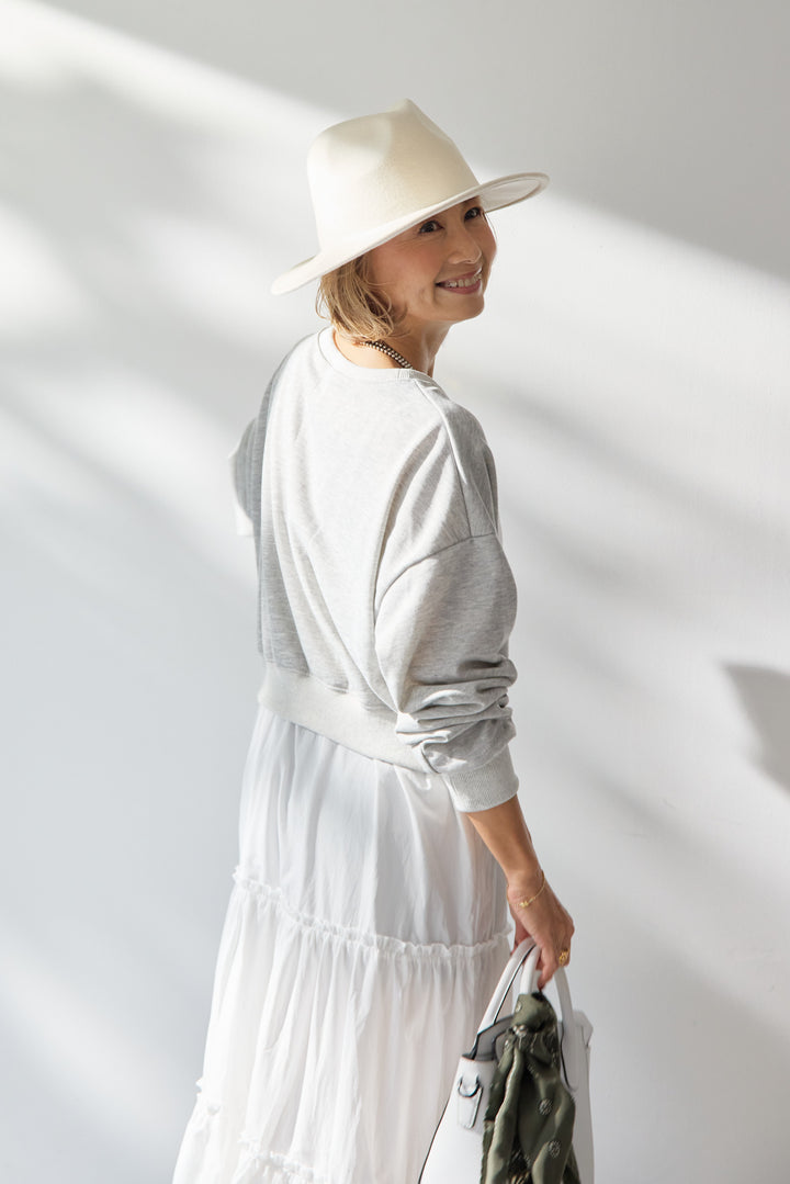 スウェットドッキングティアードワンピース