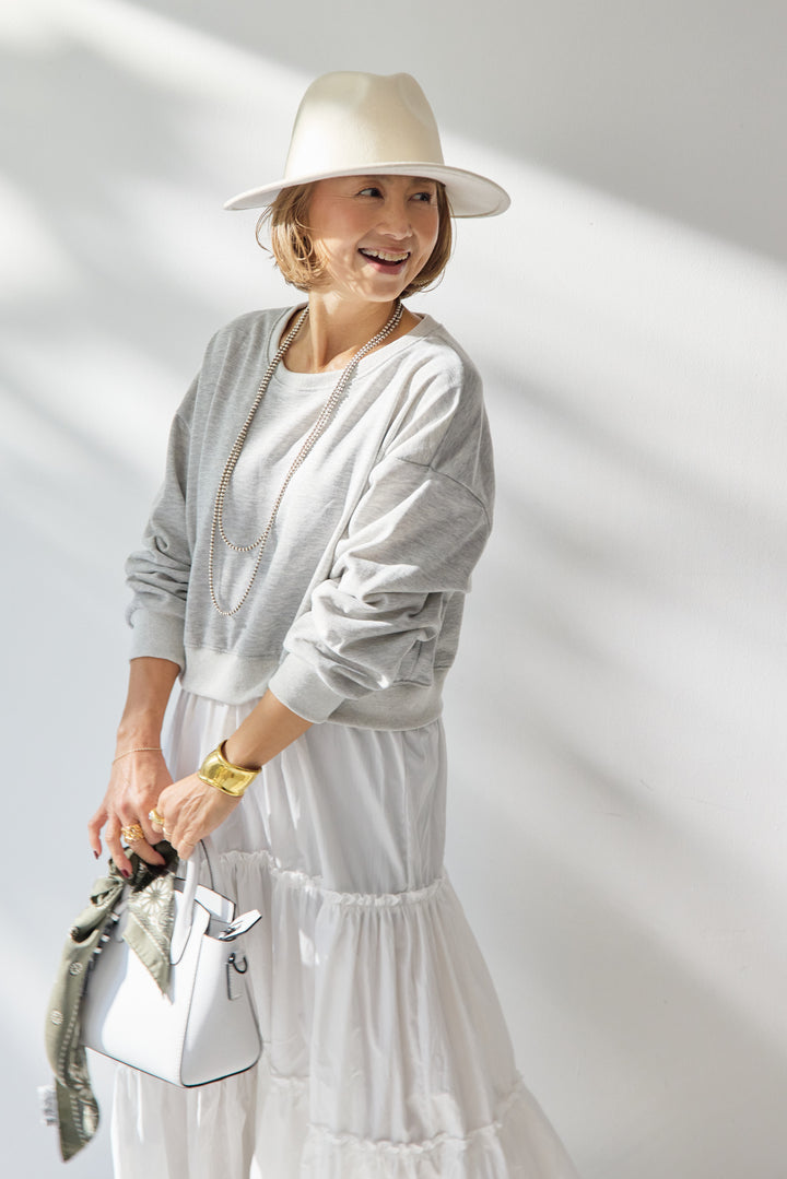 スウェットドッキングティアードワンピース