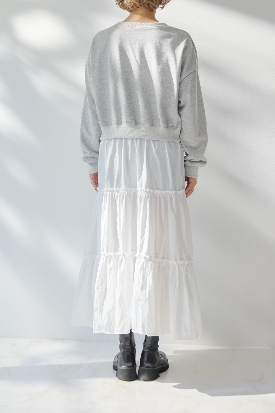 スウェットドッキングティアードワンピース