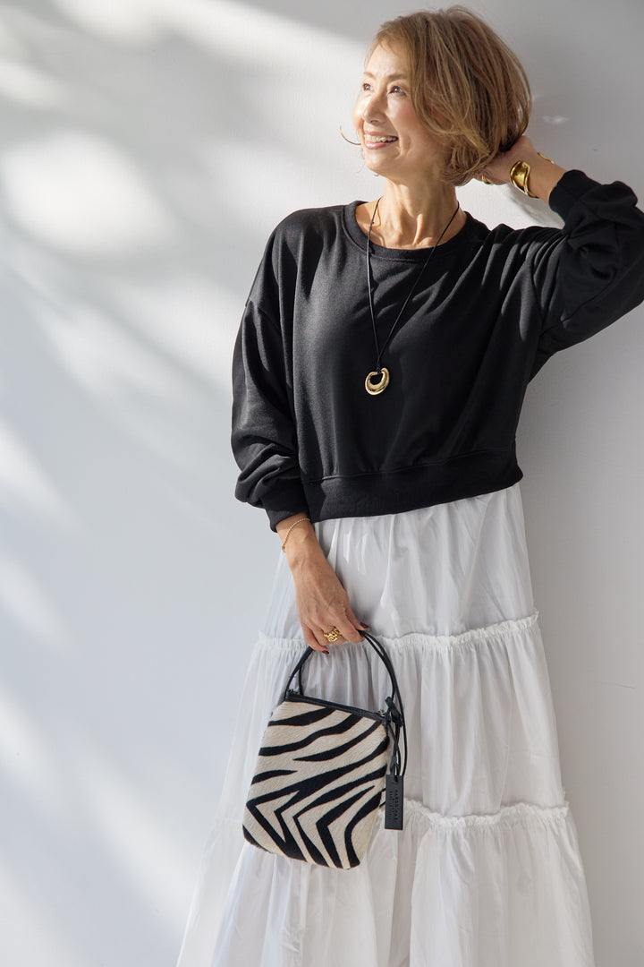 スウェットドッキングティアードワンピース