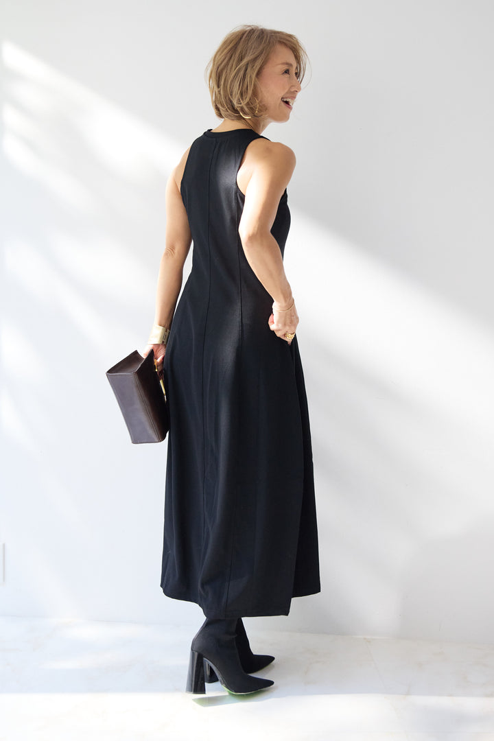 ジャージーコクーンワンピース