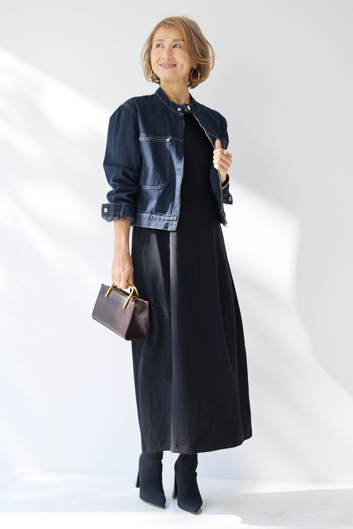 ジャージーコクーンワンピース