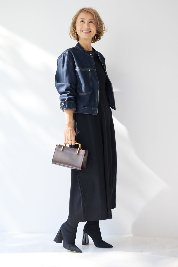 ジャージーコクーンワンピース