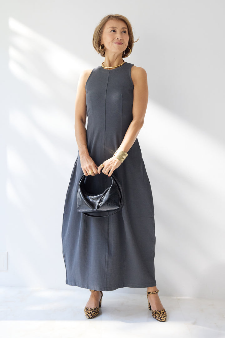 ジャージーコクーンワンピース