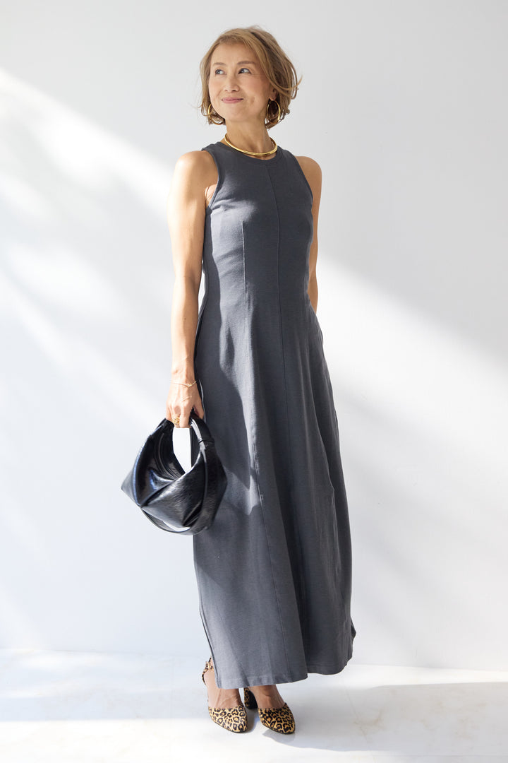 ジャージーコクーンワンピース