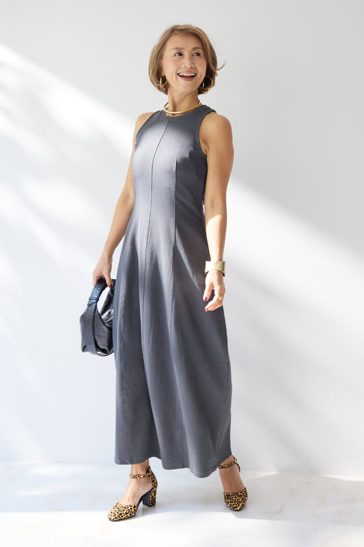 ジャージーコクーンワンピース