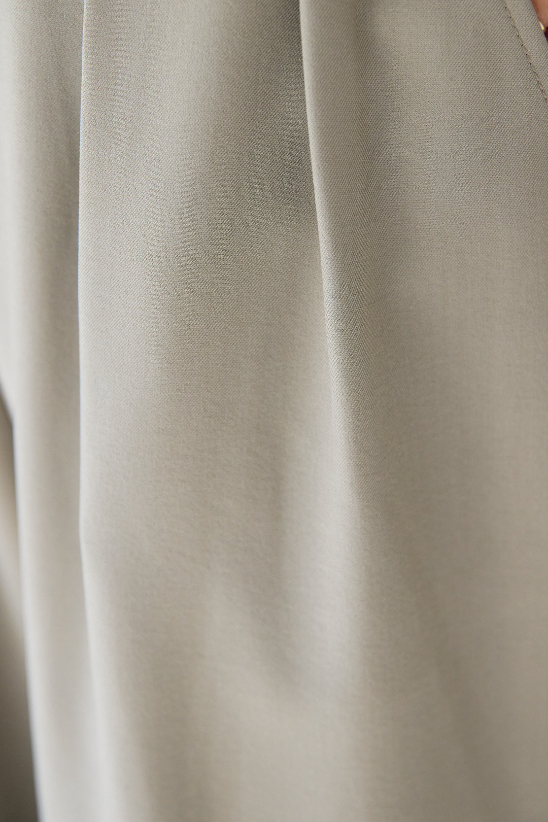 [SET]【イージーケア】ティアードフリル キャミソール+【イージーケア】ストレッチタックワイドパンツ+ベーシックフィット七分袖カットソー(3set)