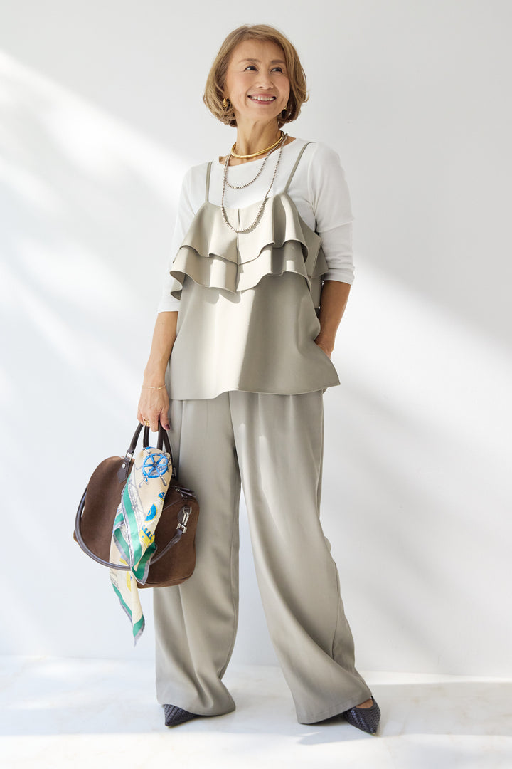 ベーシックフィット七分袖カットソー