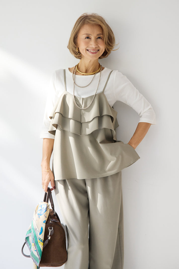 ベーシックフィット七分袖カットソー