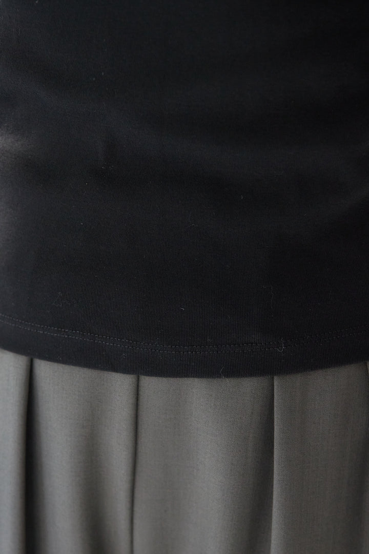 [SET]【イージーケア】ティアードフリル キャミソール+【イージーケア】ストレッチタックワイドパンツ+ベーシックフィット七分袖カットソー(3set)