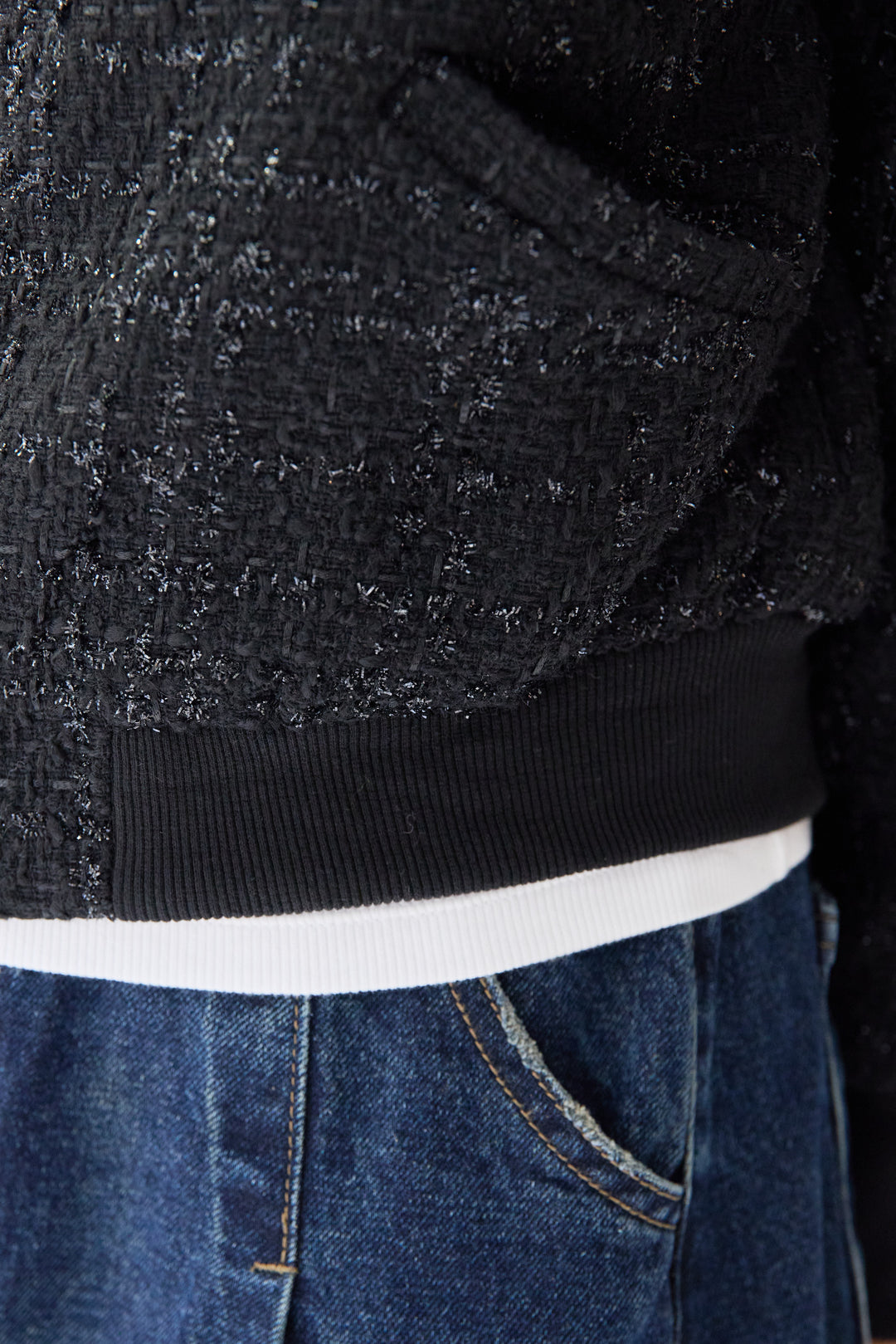 ツイードジップブルゾン