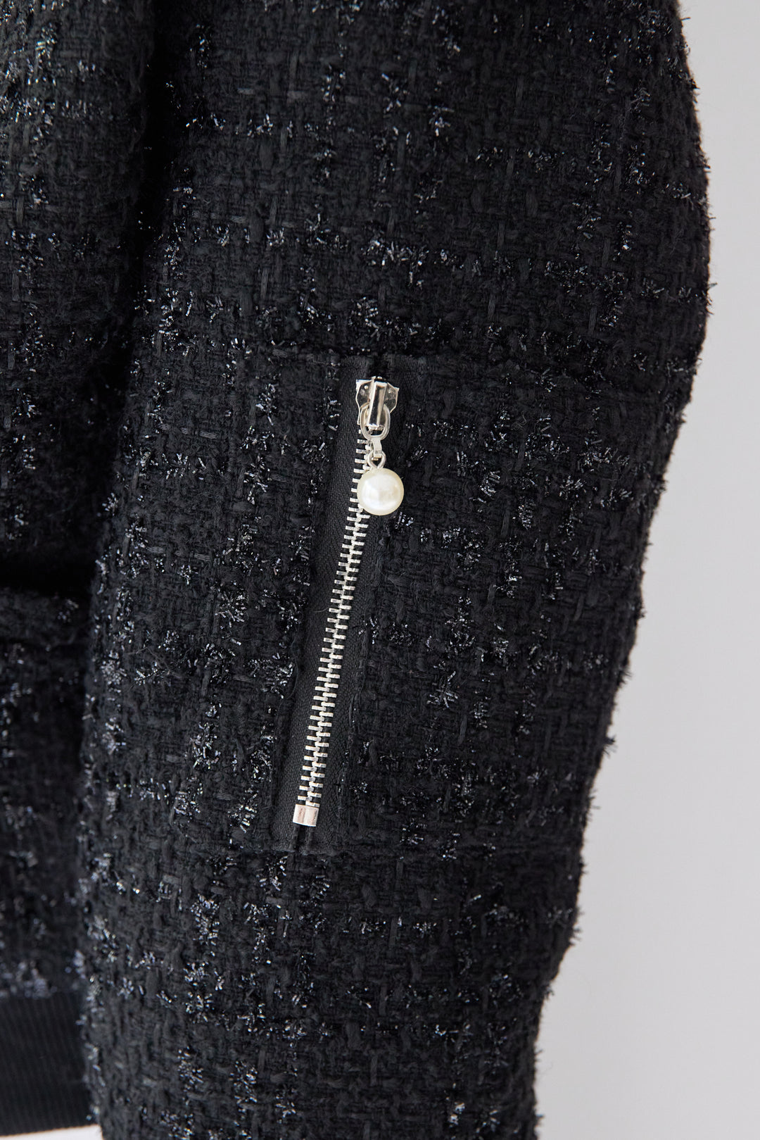 ツイードジップブルゾン