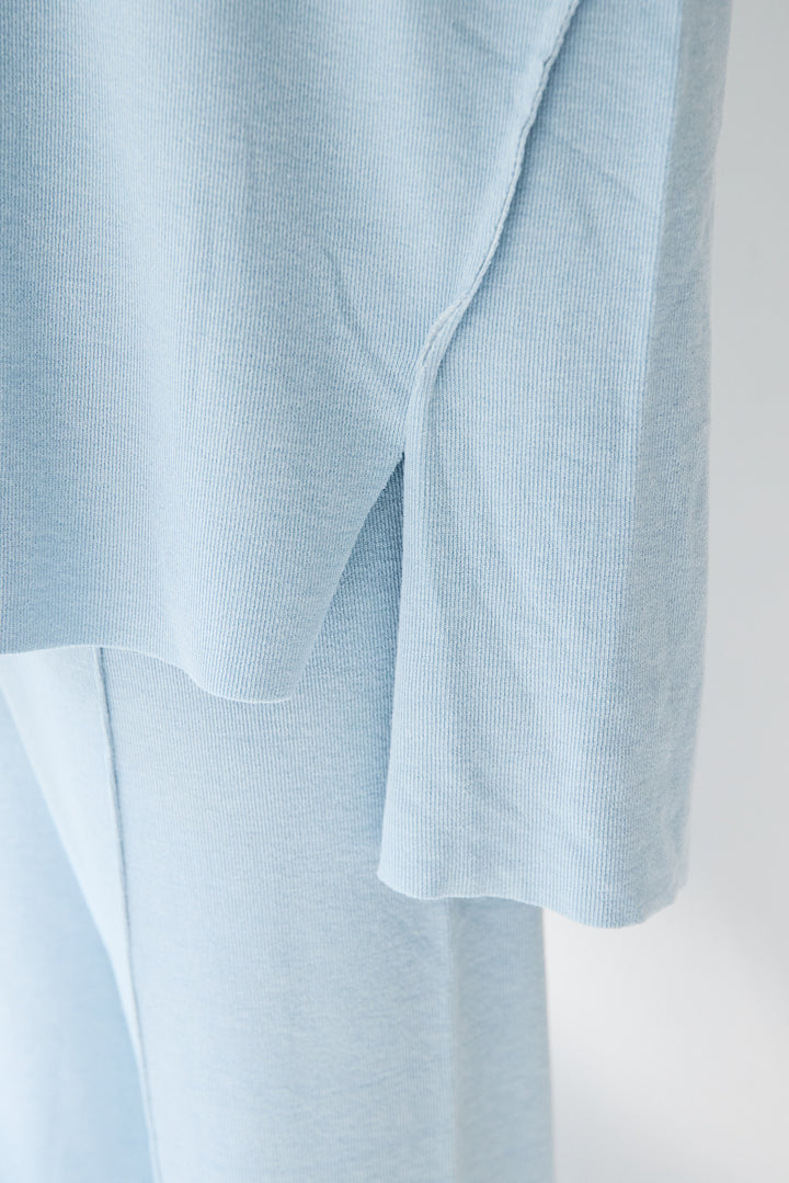 [SET]ラグランスリーブニットソーセットアップ+シルキーエリュール レースキャミソール(2set)