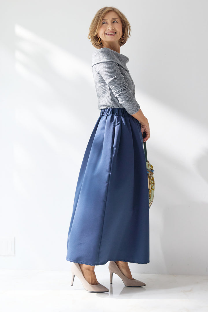 裏起毛オフショルリブカット