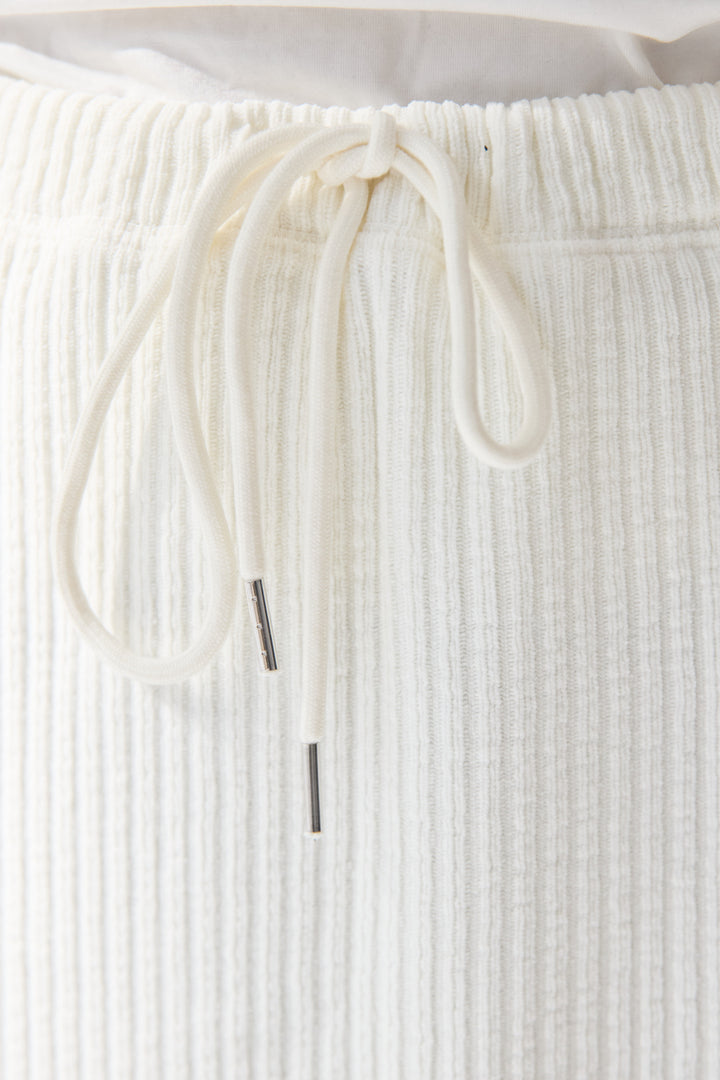 [SET]ソフトリブ フーディー+スカートセット+シルキーエリュール レースキャミソール(2set)