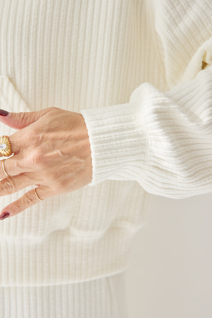 [SET]ソフトリブ フーディー+スカートセット+シルキーエリュール レースキャミソール(2set)