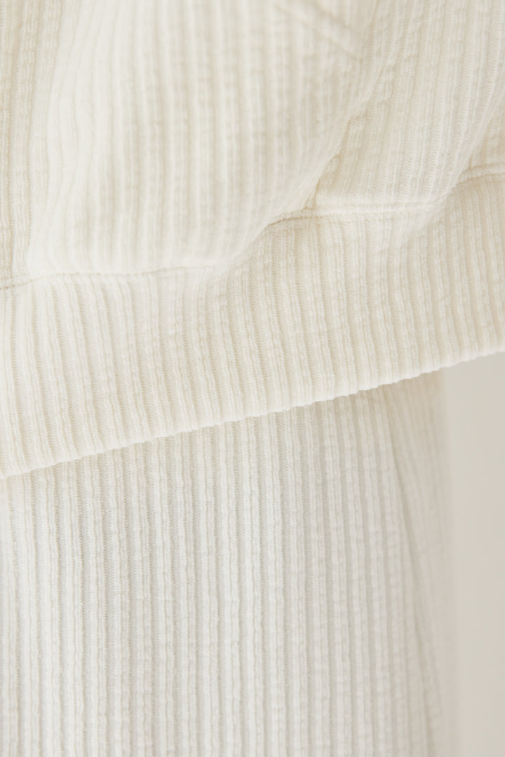 [SET]ソフトリブ フーディー+スカートセット+シルキーエリュール レースキャミソール(2set)