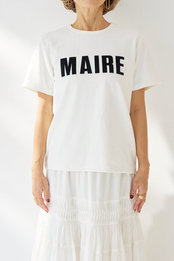 MAIRE フロッキーロゴTシャツ