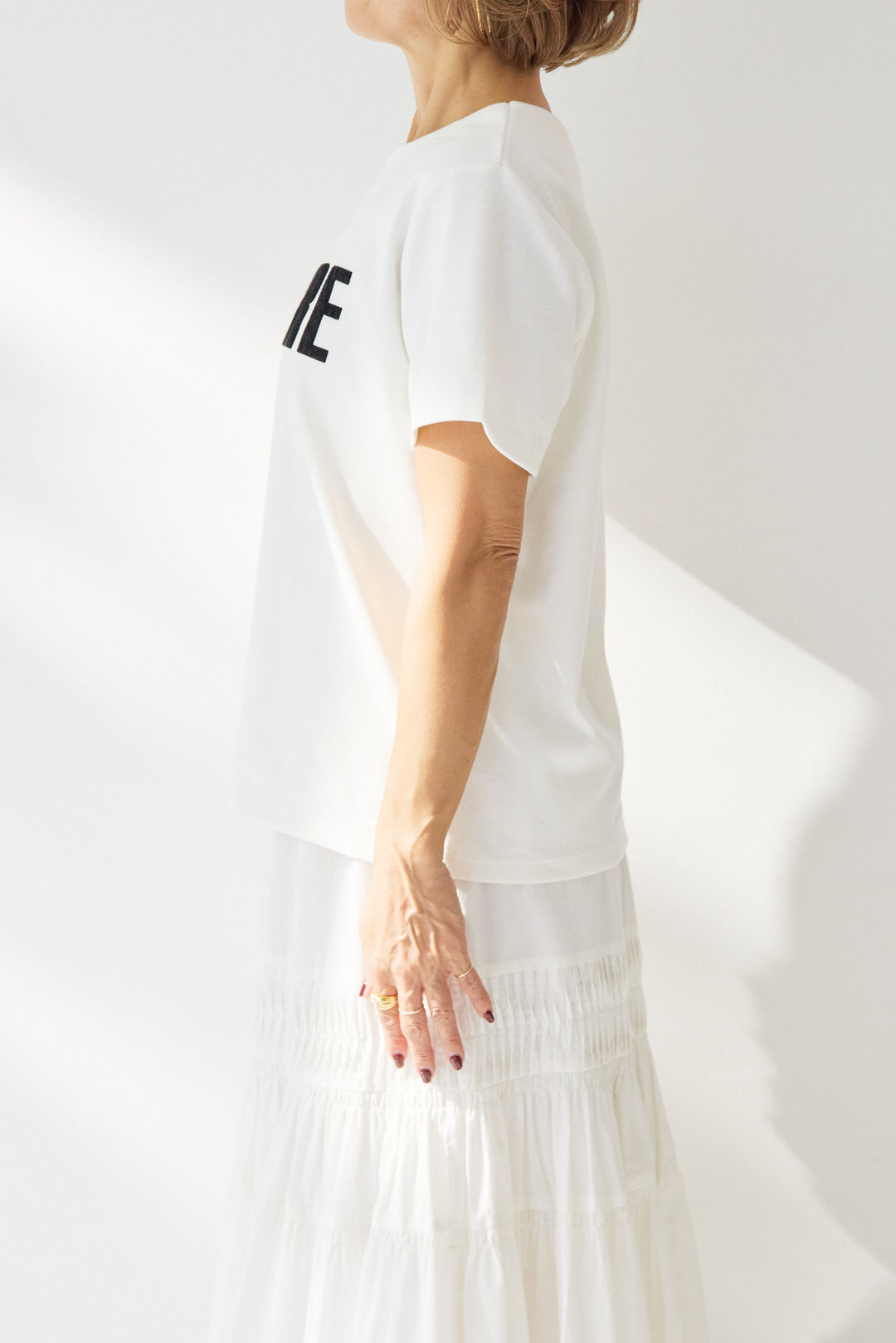 MAIRE フロッキーロゴTシャツ