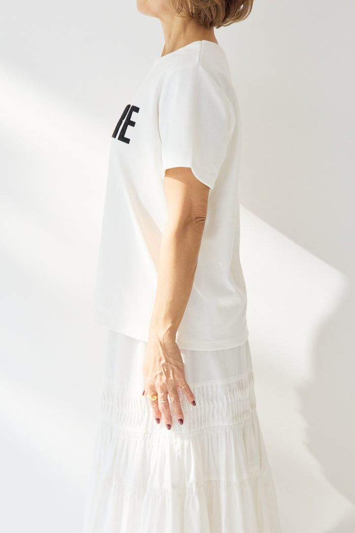 MAIRE フロッキーロゴTシャツ