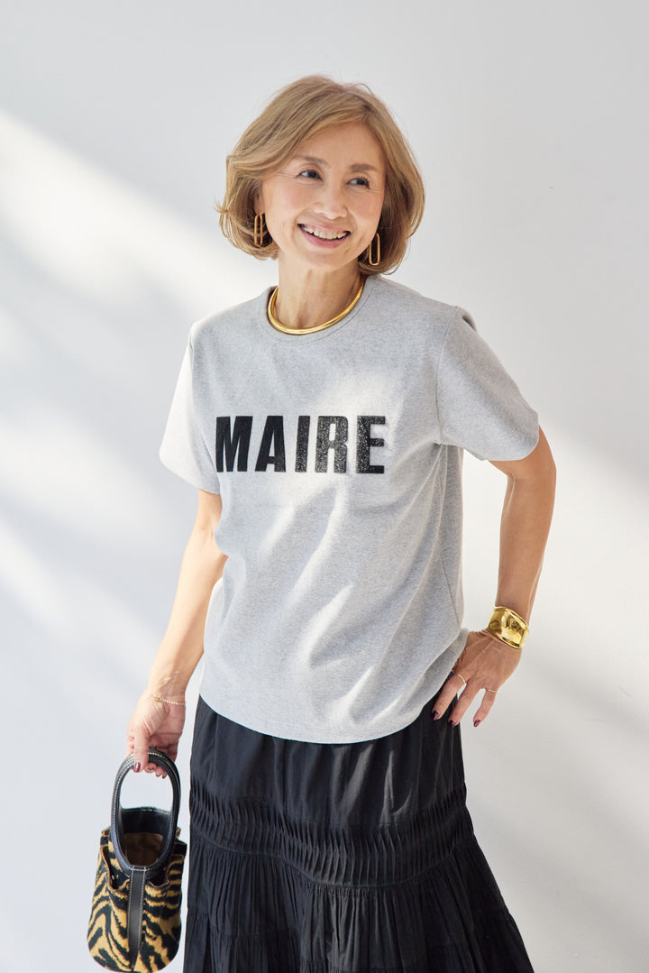 MAIRE フロッキーロゴTシャツ