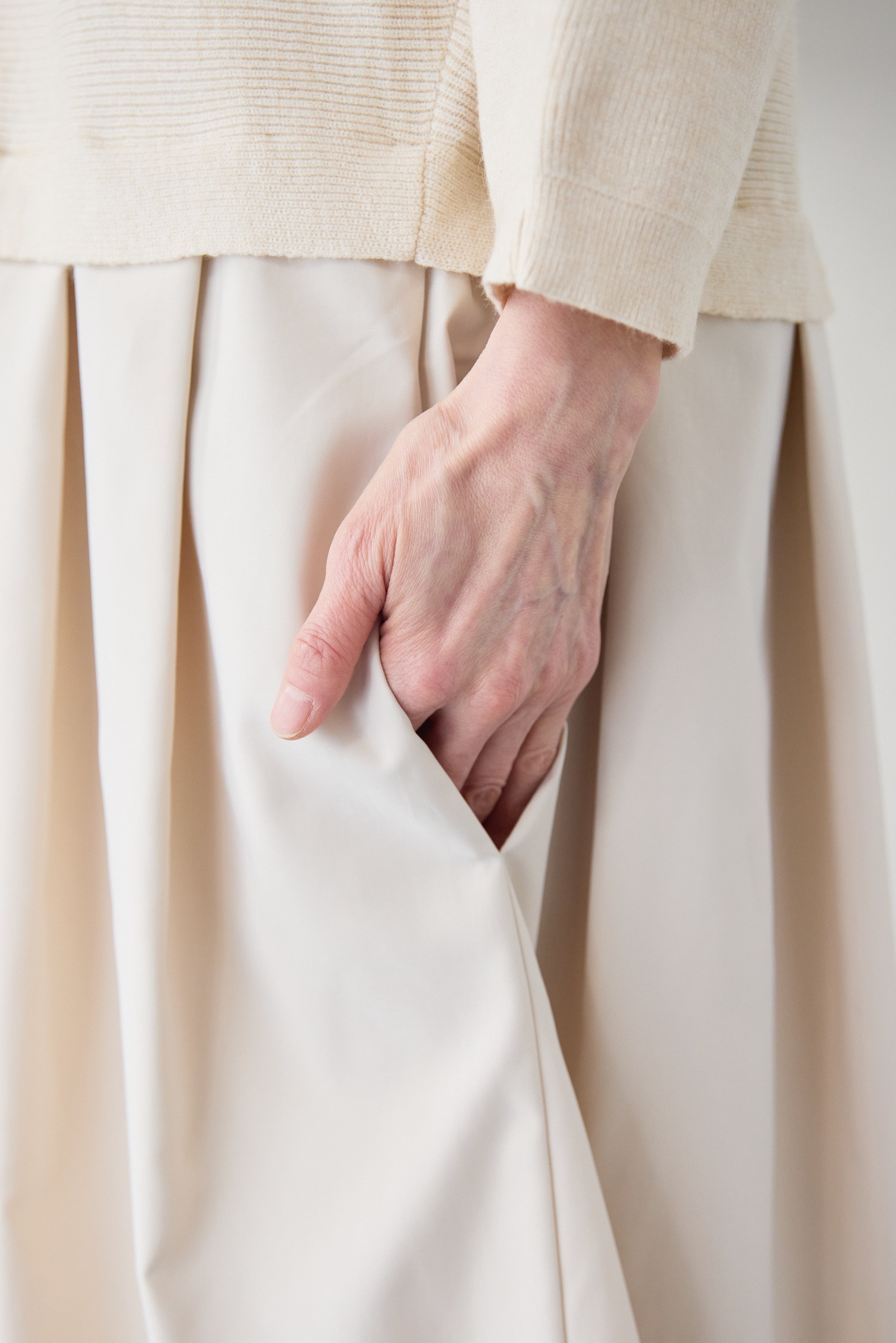 レイヤード風・異素材ドッキングラインワンピース – plusotoha