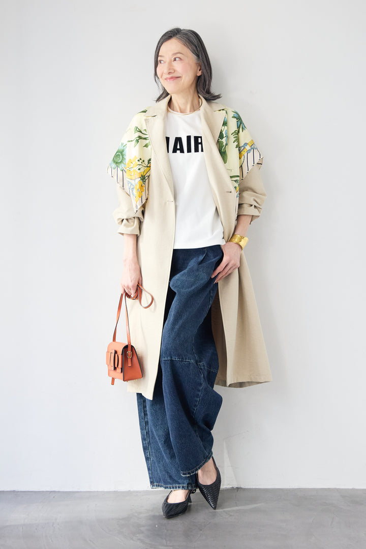 サイドスリット・ベーシックトレンチコート