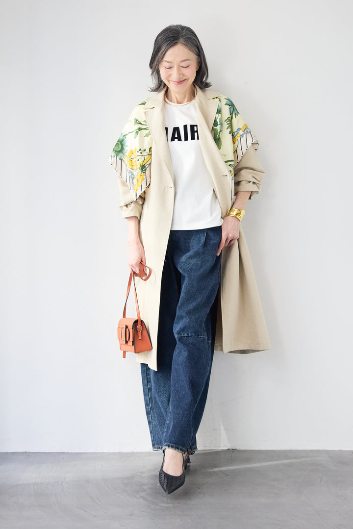 サイドスリット・ベーシックトレンチコート