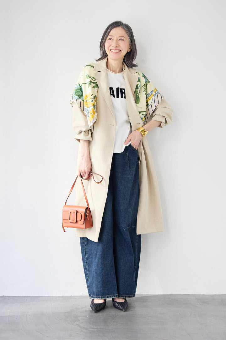 サイドスリット・ベーシックトレンチコート