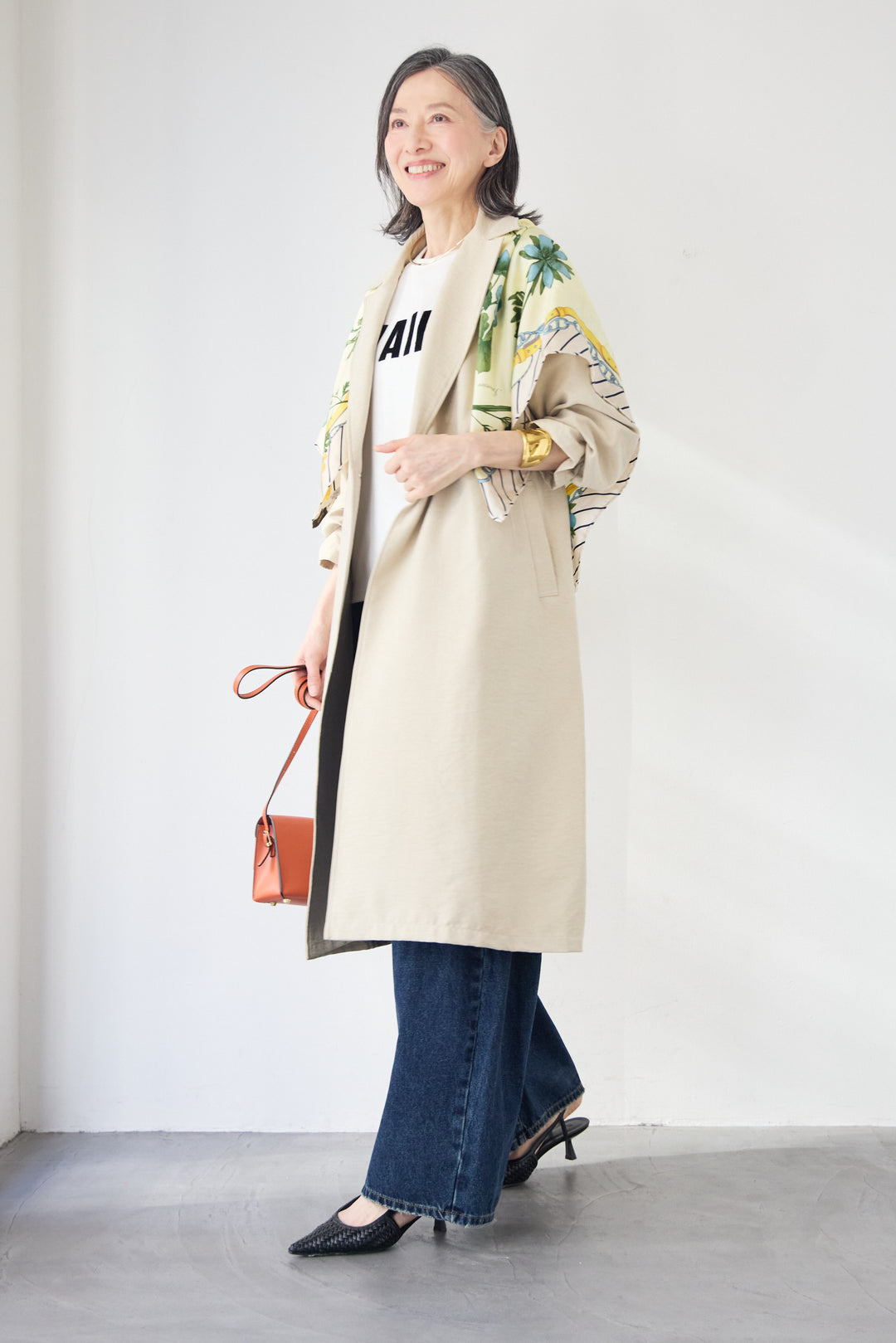 サイドスリット・ベーシックトレンチコート