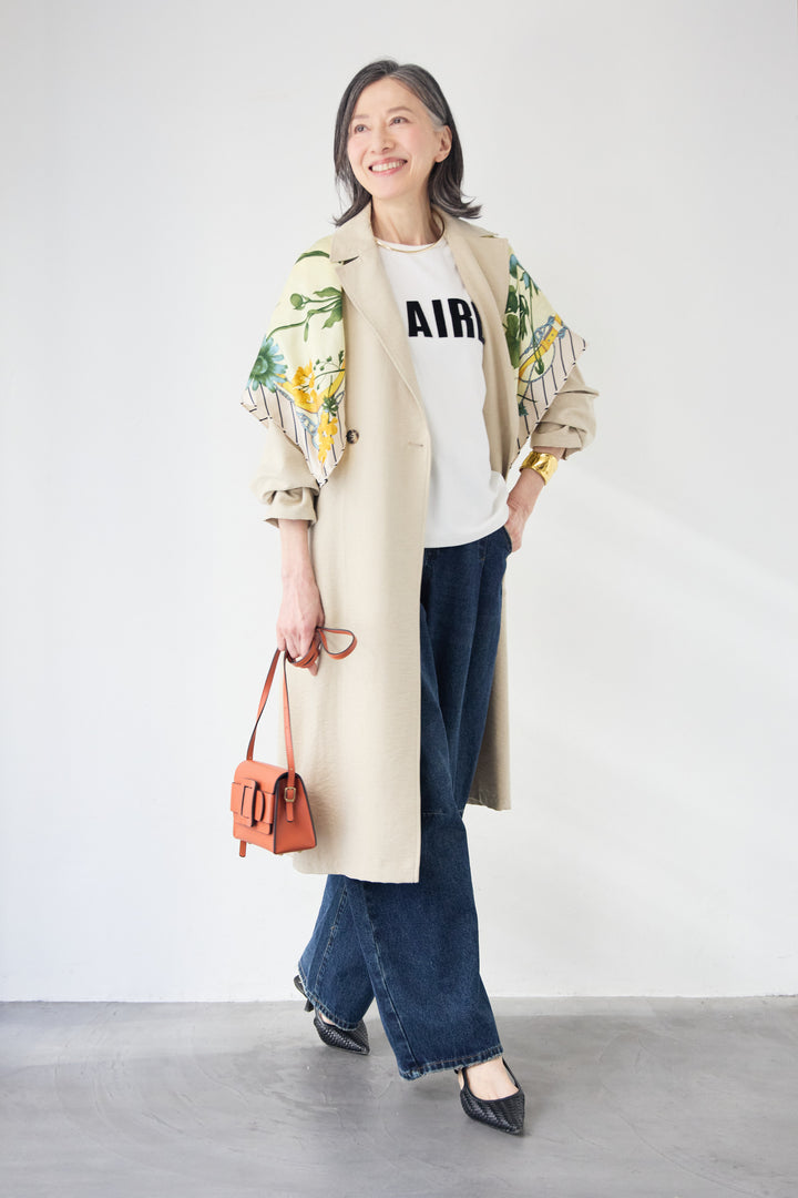 サイドスリット・ベーシックトレンチコート