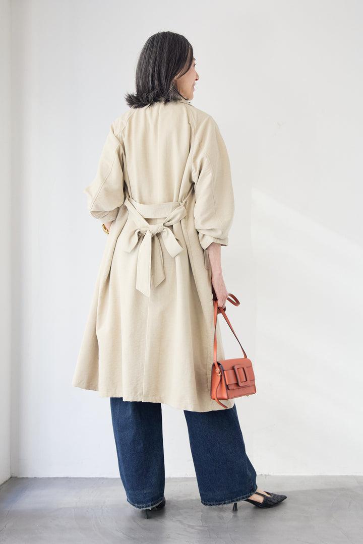 サイドスリット・ベーシックトレンチコート
