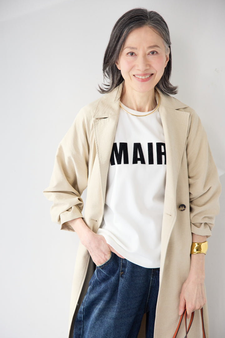 サイドスリット・ベーシックトレンチコート