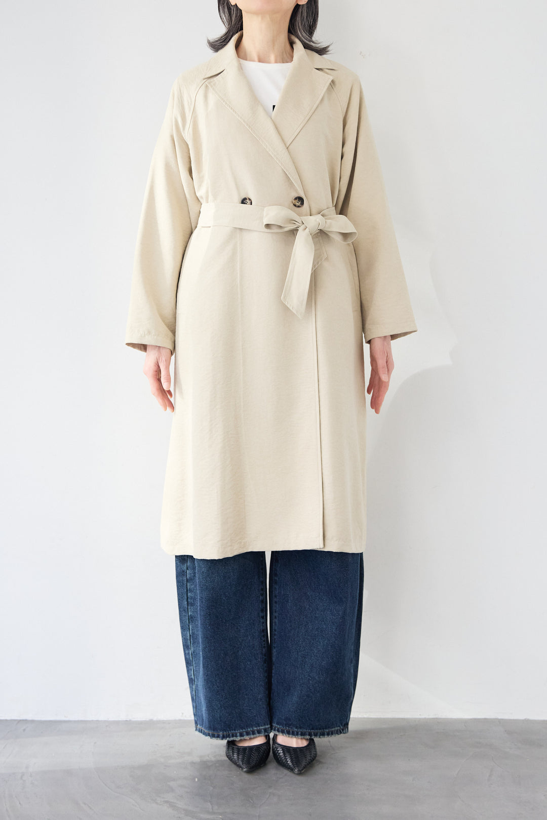 サイドスリット・ベーシックトレンチコート